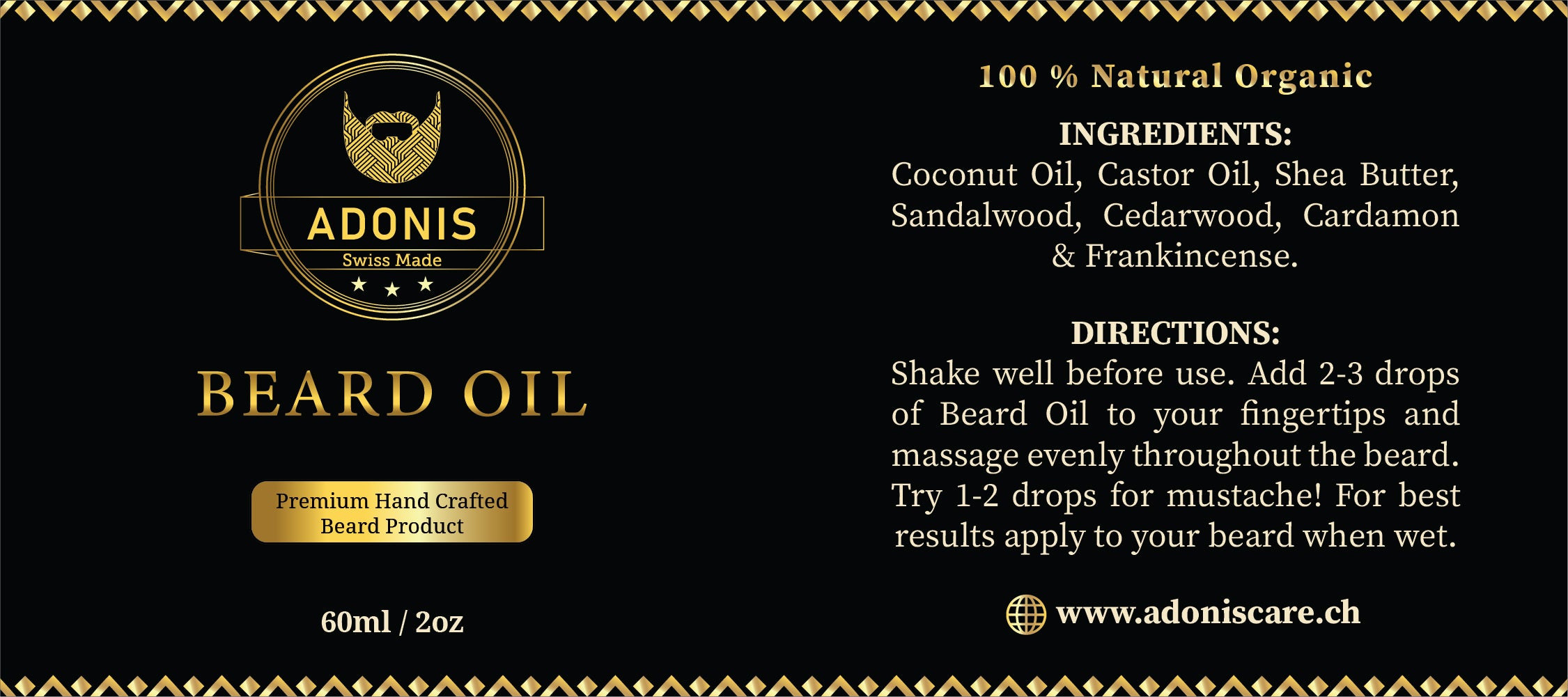 Adonis Beard Growth Oil